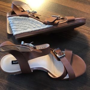 Brown sandal wedges